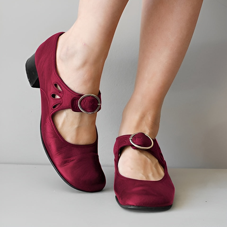 Denisa | Orthopedic Leather Sandals with Comfortable Wedge Heel