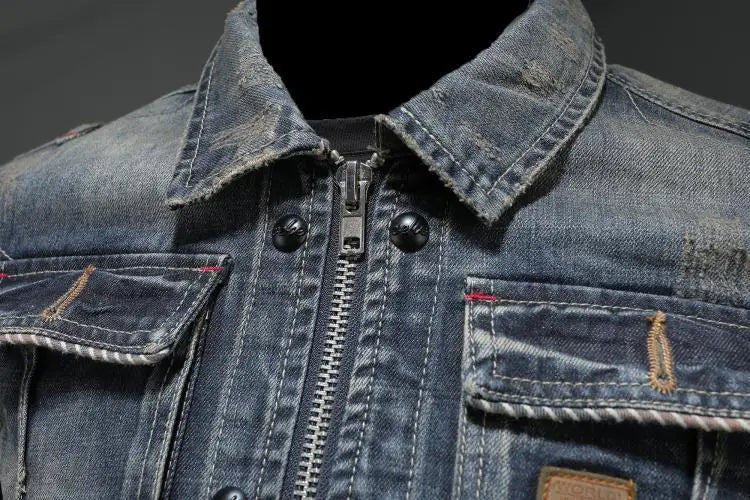 Jeffrey – Coole Jeansjacke für Männer - Wavaro